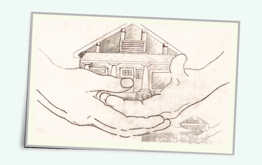 1999 - Drawing of recovery house.