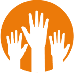 Icon of raised hands